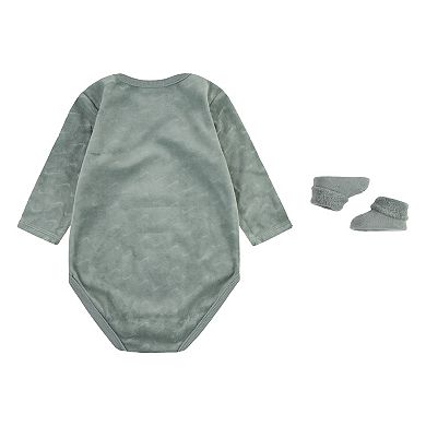 Newborn Baby Nike Velour Bodysuit and Booties 2-Piece Set