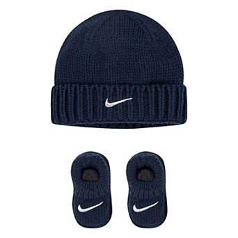 Newborn Baby Nike Knit Hat and Booties 2 pc Set
