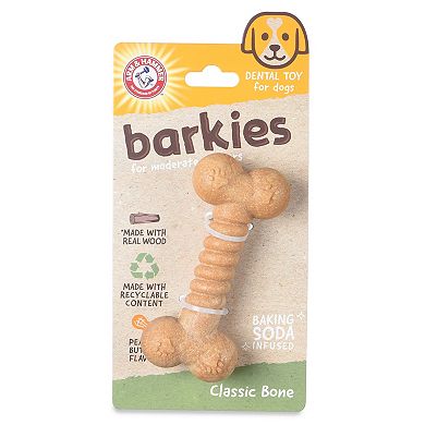 Arm & Hammer: Barkies 5-in. Peanut Butter Flavor Classic Bone Dog Toy