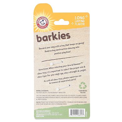 Arm & Hammer: Barkies 5-in. Peanut Butter Flavor Classic Bone Dog Toy