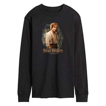 Men's The Hobbit Bilbo Baggins Long Sleeve Graphic Tee