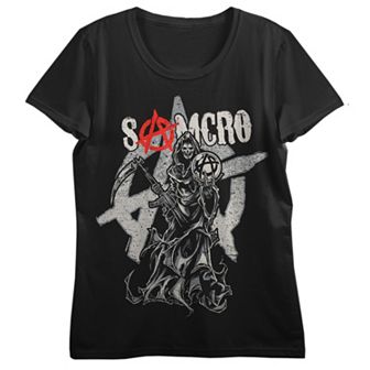 Juniors' Sons of Anarchy Composed Art Graphic Tee