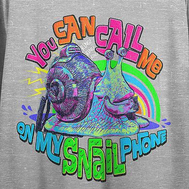 Juniors' One Piece Live Action You Can Call Me on My Snail Phone Graphic Tee