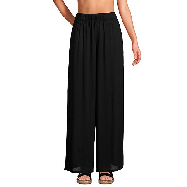 Women's Lands' End Sheer Oversized Swim Cover-up Pants