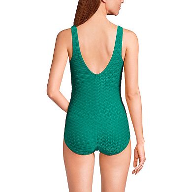 Women's Lands' End Long Tugless One Piece Swimsuit