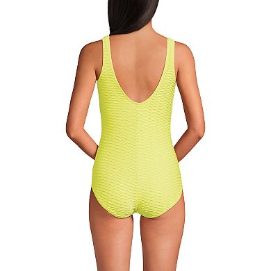 Women's Lands' End Long Tugless One Piece Swimsuit
