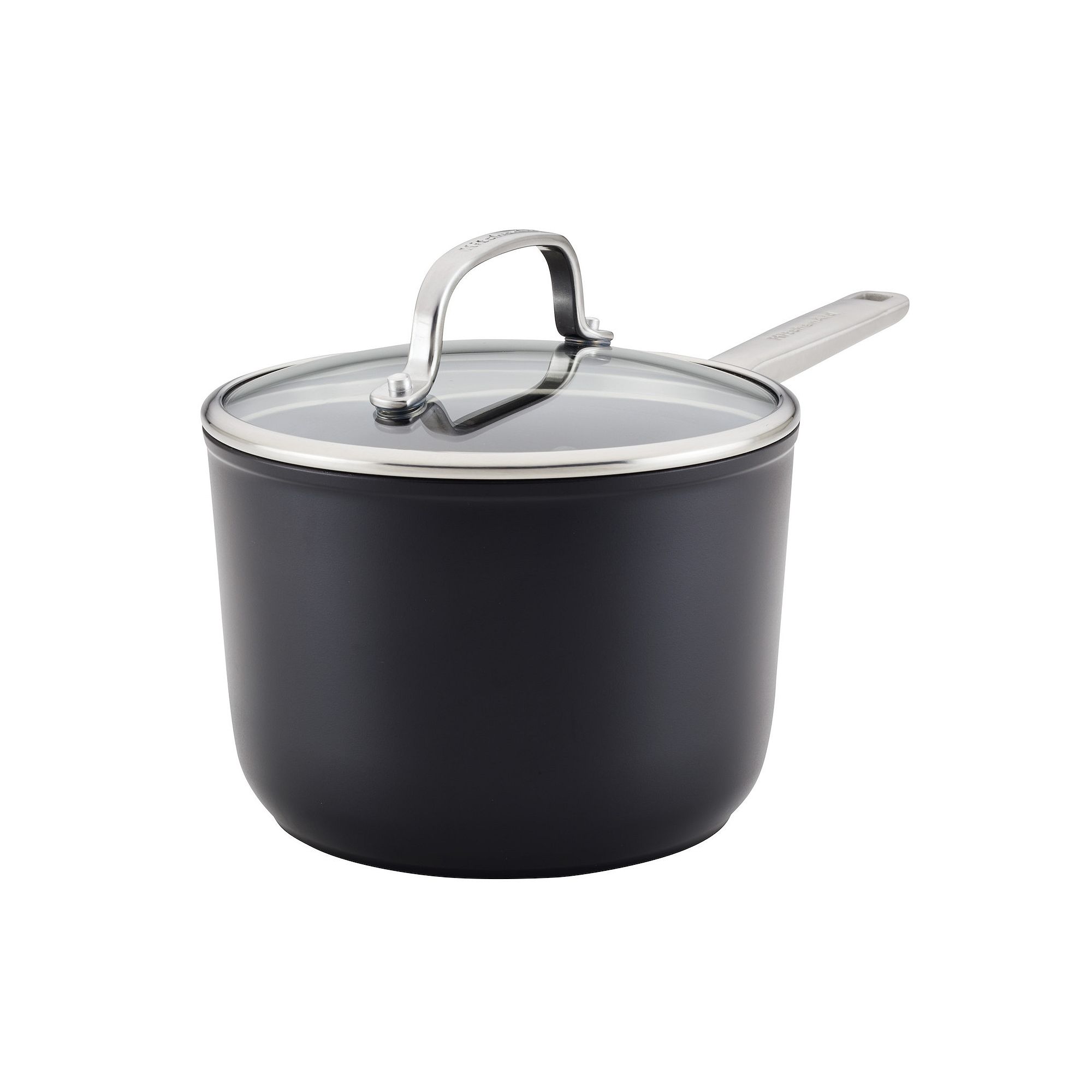KitchenAid® 3-Quart Hard-Anodized Induction Nonstick Saucepan with Lid, Bl