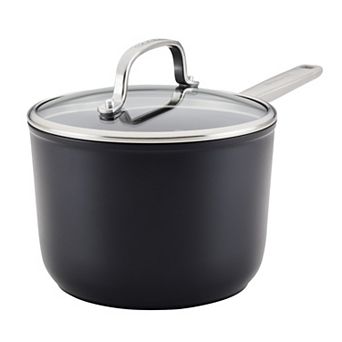 KitchenAid® 3-qt Hard-Anodized Induction Nonstick Saucepan with Lid