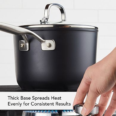 KitchenAid® 3-Quart Hard-Anodized Induction Nonstick Saucepan with Lid