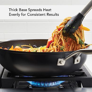 KitchenAid® 12.25-in. Hard-Anodized Ceramic Induction Nonstick Stir Fry Pan with Helper Handle