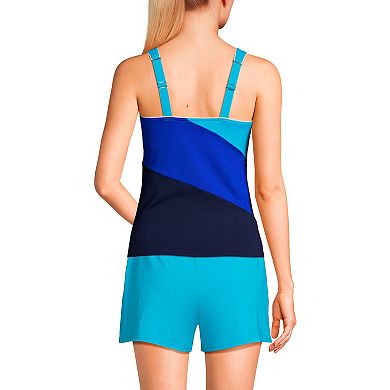 Women's Lands' End DD-Cup Square Neck Underwire Tankini Swimsuit Top