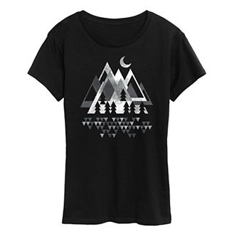 Women's Mountain Geometric Graphic Tee