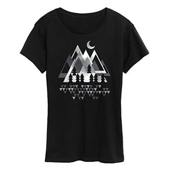 Women's Mountain Geometric Graphic Tee