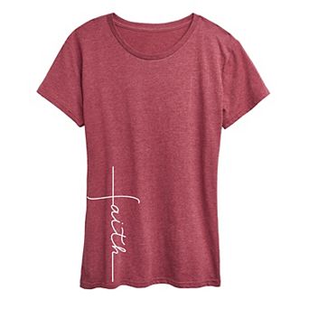 Women's Faith Cross Graphic Tee