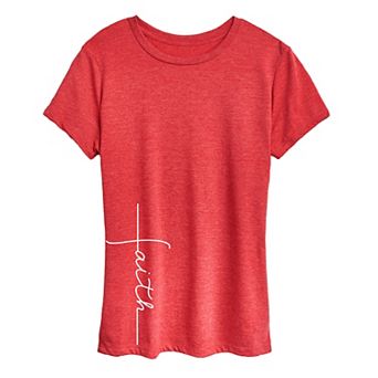 Women's Faith Cross Graphic Tee