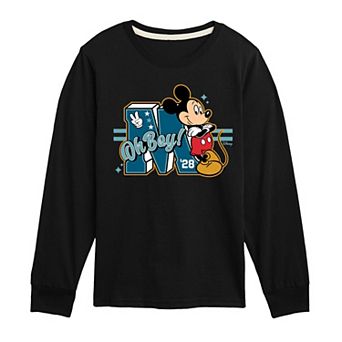 Disney's Mickey Mouse Boys 8-20 Oh Boy! Long Sleeve Graphic Tee