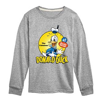 Disney's Mickey Mouse & Friends Donald Duck Boys 8-20 The Fabulous Long Sleeve Graphic Tee