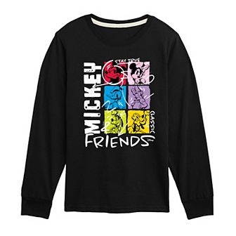 Disney's Mickey Mouse & Friends Boys 8-20 Street Wear Long Sleeve Graphic Tee