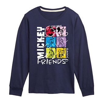Disney's Mickey Mouse & Friends Boys 8-20 Street Wear Long Sleeve Graphic Tee
