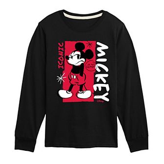 Disney's Mickey Mouse Boys 8-20 Iconic Long Sleeve Graphic Tee