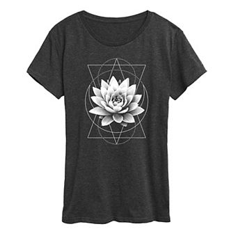 Women's Lotus Flower Moon Graphic Tee