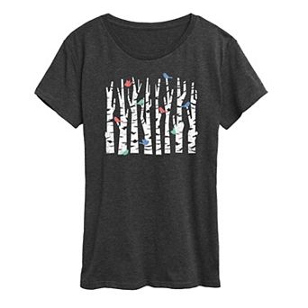 Women's Trees And Birds Graphic Tee