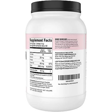 Multi Collagen Powder with Biotin, Hyaluronic Acid, Vit C, Hydrolyzed Collagen Protein Supplement
