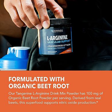 L-Arginine Powder, Tangerine Flavor, 3.7oz