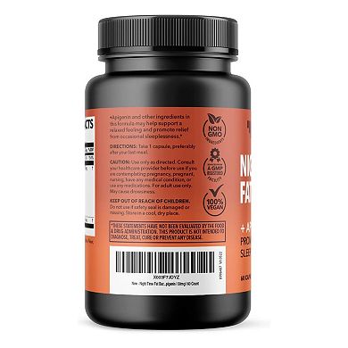 Night Time Fat Burner + Apigenin Capsules, 60ct