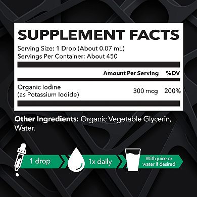 Havasu Nutrition - Potassium Iodide Liquid - Vegan Drops - 1 Year Supply