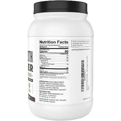 Bone Broth Protein, Left Coast Performance, Chocolate, 32oz
