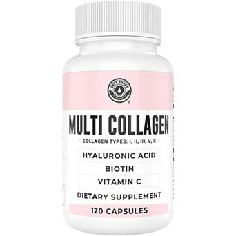 Multi Collagen Capsules, Collagen for Skin, Hair, Nails and Joint Health Supplement, 120 ct