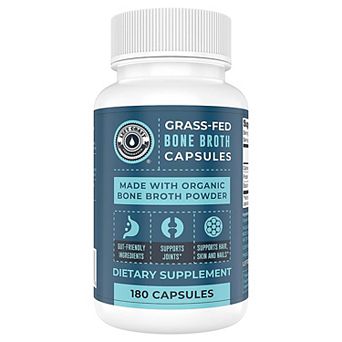 Organic Bone Broth Capsules, Left Coast Performance, 180 ct