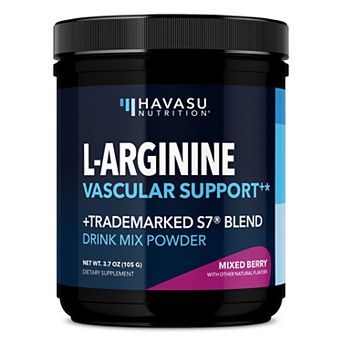 L-Arginine Powder, Berry Flavor, 3.7oz