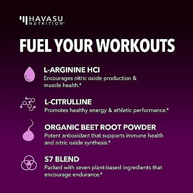 L-Arginine Powder, Berry Flavor, 3.7oz