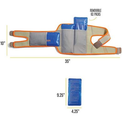 Knee Reusable Gel Ice Compression Wrap, Cold And Hot Adjustable