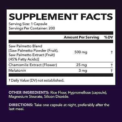 Saw Palmetto PM Extra Strength Capsules, 200ct