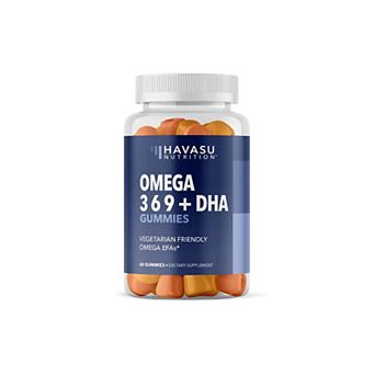 Omega + DHA Gummies, Lemon & Orange Flavor, 60 ct