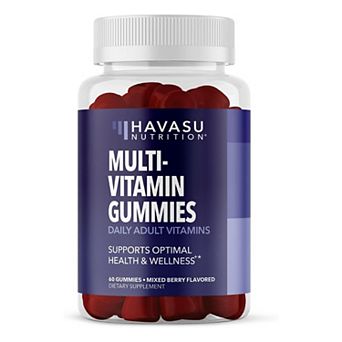 Multivitamin Gummies for Adults, Orange, Strawberry, Cherry, 60 ct