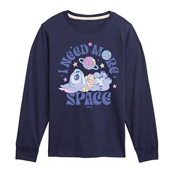 Disney's Lilo & Stitch Boys 8-20 I Need More Space Long Sleeve Graphic Tee