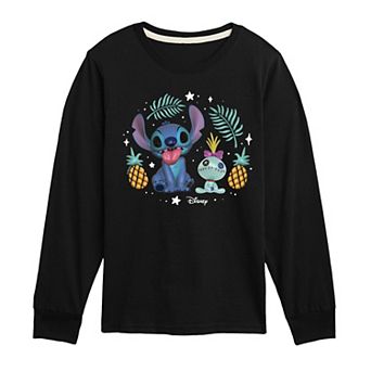 Disney's Lilo & Stitch Boys 8-20 Scrump & Stitch Long Sleeve Graphic Tee