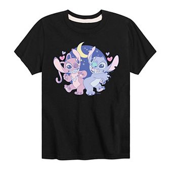 Disney's Lilo & Stitch Boys 8-20 Dancing Under Moon Graphic Tee