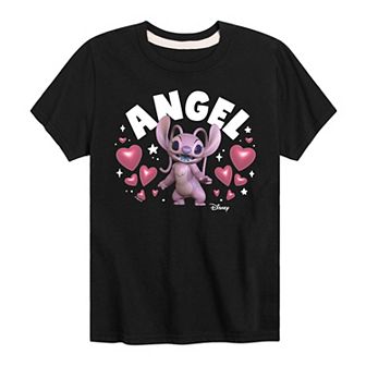 Disney's Lilo & Stitch Boys 8-20 Mixed Dimension Angel Graphic Tee