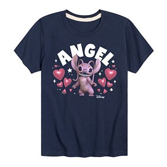 Disney's Lilo & Stitch Boys 8-20 Mixed Dimension Angel Graphic Tee