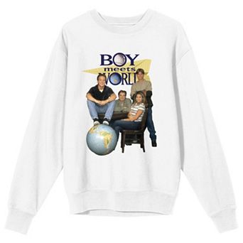 Juniors' Boy Meets World Friends Group Long Sleeve Graphic Tee