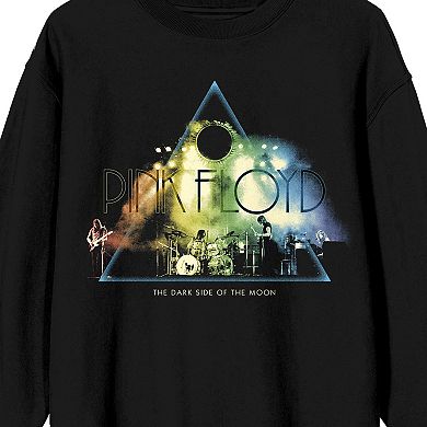 Juniors' Pink Floyd Rainbow Live Photo Long Sleeve Graphic Tee