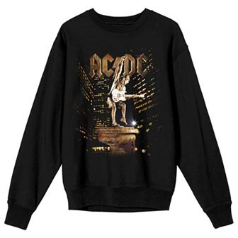 Juniors' AC/DC Gold Poster Art Long Sleeve Graphic Tee