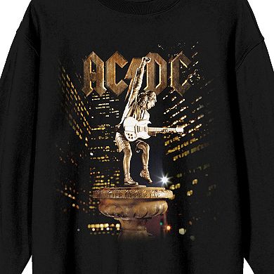 Juniors' AC/DC Gold Poster Art Long Sleeve Graphic Tee