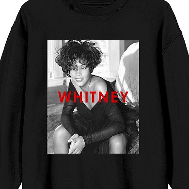 Juniors' Whitney Houston Long Sleeve Graphic Tee