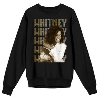 Juniors' Whitney Houston Long Sleeve Graphic Tee